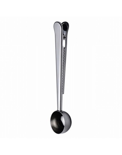 Cuchara de medición de café de acero inoxidable Hoomall 2 en 1 con Clip de bolsa cuchara medidora de té y sellado cuchara herram