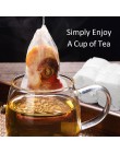 100 unids/lote de bolsas de té desechables bolsa de té perfumada vacía con cuerda de papel de filtro de sello para hierbas té Su