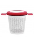 Cesta de infusores de té reutilizable de acero inoxidable colador de té de malla fina con tapa de asas filtros de té y café para