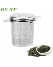 HILIFE infusores de té con 2 asas cesta reutilizable de malla fina tapa colador de té y café filtros de acero inoxidable