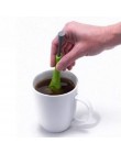 Prensa plástica remolino mango largo té filtro cuchara Filtro de té reutilizable bolsa de té café Teacup tetera Accesorios