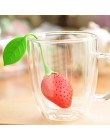 El más nuevo diseño difusor de filtro de fresa lindo silicona suelta Infusor de especias herbales colador de hojas de té teaware