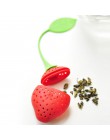 El más nuevo diseño difusor de filtro de fresa lindo silicona suelta Infusor de especias herbales colador de hojas de té teaware