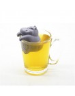 1 Uds. Infusor de té de silicona con forma de hipopótamo Filtro de té reutilizable Filtro de hierba de café para el hogar difuso