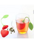 1 Uds. Suministros de cocina colador de té molde de silicona con forma de fresa Infusor de té accesorio para tetera