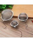 3 tamaños de acero inoxidable tetera infusor esfera filtro de malla suelta té filtro de hojas mango utensilios de cocina