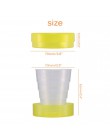 1 Uds. Portátil plegable retráctil de grado alimenticio PP taza de viaje taza de Color al azar