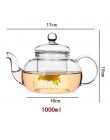 Tetera de cristal resistente al calor de alta calidad, práctica tetera de cristal con forma de botella de té con Infusor de hoja