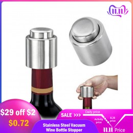 Hoomall 1Pc de vacío de acero inoxidable tapón de botella de vino sellada de almacenamiento de alta calidad tapón para licor flu