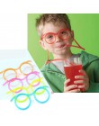 1 Uds., gafas de paja de plástico suave, herramientas de tubo de pajitas de beber flexibles para niños, juguetes novedosos, sumi