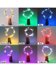 Hoomall 9 colores LED botella de vino corcho luces de cable Cadena de luz para decoración de fiesta de boda 1 M/2 M/3 M tapón de