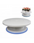 Mesa giratoria de torta de plástico, cuchillo decorando masa de plástico, soporte para tortas de crema de 10 pulgadas, mesa gira