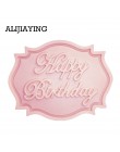 M0070 Feliz cumpleaños forma de letra molde de silicona pastel fondant de chocolate herramientas de decoración molde de cupcake