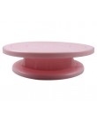 DIY Pan herramienta para hornear torta de plástico placa giratoria antideslizante redondo soporte para pastel decoración mesa gi