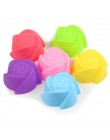 6 uds molde de silicona corazón Cupcake jabón silicona molde para pasteles y magdalenas para hornear antiadherente y resistente 