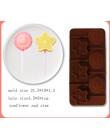 Corazón redondo silicona molde para paletas flor caramelo chocolate moldes pastel forma de decoración hornear utensilios oso lol