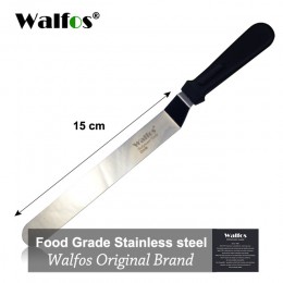 WALFOS Acero inoxidable mantequilla cuchillo crema pastel espátula para pastel más suave esparcidor de glaseado y escarchado pas