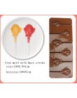 Corazón redondo silicona molde para paletas flor caramelo chocolate moldes pastel forma de decoración hornear utensilios oso lol