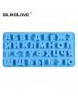 Molde de silicona del alfabeto ruso letras Chocolate molde 3d pastel herramientas de decoración bandeja Fondant moldes gelatina 