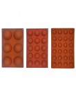 Forma de Hemisferio de silicona/6/15/24 agujeros de grado de alimentos accesorios para hornear molde para dulces o chocolate par