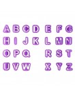 DOZZLOR 40 Uds de alfabeto letra número Fondant pastel galleta molde de hornear galletas y sellos pastel bricolaje alfabeto mold
