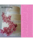 Molde de encaje floral hueco mariposa decoración del borde de la torta herramientas Fondant Cake 3D molde de silicona de calidad