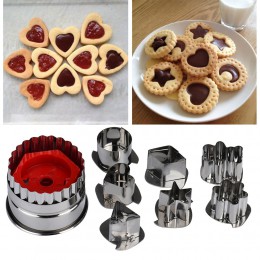 7 unids/lote de herramientas para cortar galletas 3D escenario de acero inoxidable juego de cortador de galletas de jengibre mol