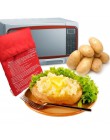 1 Uds. Rojo lavable bolsa para Cocinar en Microondas bolsa de patatas bolsa de arroz bolsillo herramientas de cocina fácil de co