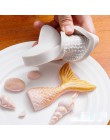 3D sirena cola torta molde de silicona mar cáscara estrella de mar Fondant moldes pastel decoración herramientas azúcar artesaní