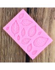 Sugarcraft molde de silicona con formas de hojas caramelo arcilla polimérica Fondant molde pastel Decorationg herramienta para h