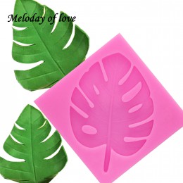 3D árbol hoja moldes Sugarcraft leaf silicona molde tortuga hoja utensilios para decoración de tortas con fondant hojas molde pa