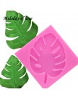 3D árbol hoja moldes Sugarcraft leaf silicona molde tortuga hoja utensilios para decoración de tortas con fondant hojas molde pa