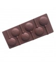 De silicona ronda caramelo piruleta pastel hornear moldes de pastel de Chocolate decoración pastelería molde de silicona pirulet