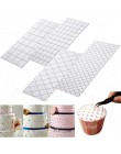 4 unid/set rejilla textura transparente estera decoración de borde de tarta herramientas y molde para tartas Fondant estera para