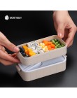 Caja Bento de microondas japonesa worthshop caja para almuerzo de niños a prueba de fugas Bento para niños contenedor de aliment