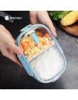 Caja de almuerzo portátil japonesa para niños escuela 304 de acero inoxidable Bento cocina contenedor de comida a prueba de fuga
