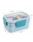 TUUTH caja de almuerzo de dibujos animados de acero inoxidable de doble capa contenedor de alimentos portátil para niños Picnic 