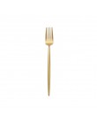 Cubiertos de oro 18/10 cubertería de acero inoxidable palillos cuchillo de mantequilla postre cuchara para cenas de la horquilla