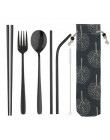 4-Pcs Rosa juego de vajilla de acero inoxidable 304 de plata Set de Cubiertos, tenedor cuchillo postre de cena de cocina aliment