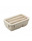 Lonchera de paja de trigo de 850ml cajas Bento de Material saludable vajilla de microondas contenedor de almacenamiento de alime