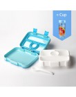 Baispo Microwavable caja cuadrada para almuerzo para niños contenedor de alimentos a prueba de fugas con compartimentos BPA fiam