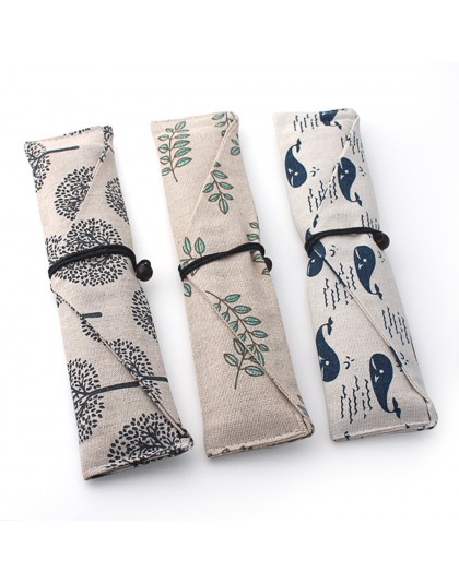 Bolsa de vajilla portátil palillos bolsa para cuchara de tela y cubiertos de viento bolsa de almacenamiento línea de lazo bolsa 