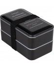 ONEUP caja de Almuerzo libre de Bento de doble capa portátil contenedor de alimentos ecológico con compartimentos a prueba de fu