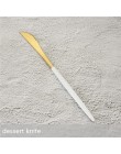 Oro Blanco cubiertos oeste 18/10 vajilla de acero inoxidable casa cuchara tenedor cuchillo Set de palillos juegos de vajilla
