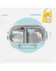 ONEUP lonchera portátil japonesa 304 de acero inoxidable con compartimentos vajilla Bento caja 2019 lonchera para niños microond