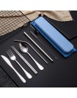 Cubertería portátil de acero inoxidable tenedor cuchara cuchillo juego de cubiertos de viaje juego de cena mejorada reutilizable