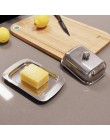 Fissman 304 Acero inoxidable caja de plato de mantequilla contenedor de queso servidor de almacenamiento bandeja con tapa vajill