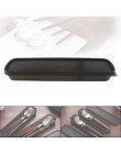 Nueva Universal Negro portátil cuchillería PP conjunto receptáculo vajilla caja de almacenamiento con almohadilla de silicona y 