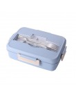 Caja de almuerzo de paja de trigo Bento microondas Bento caja de almuerzo de Picnic contenedor de alimentos caja de almuerzo con