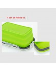 Lonchera cuenco de silicona plegable contenedor portátil de almacenamiento de alimentos ecológico 350 ML/500 ML/800 ML/1200 ML E